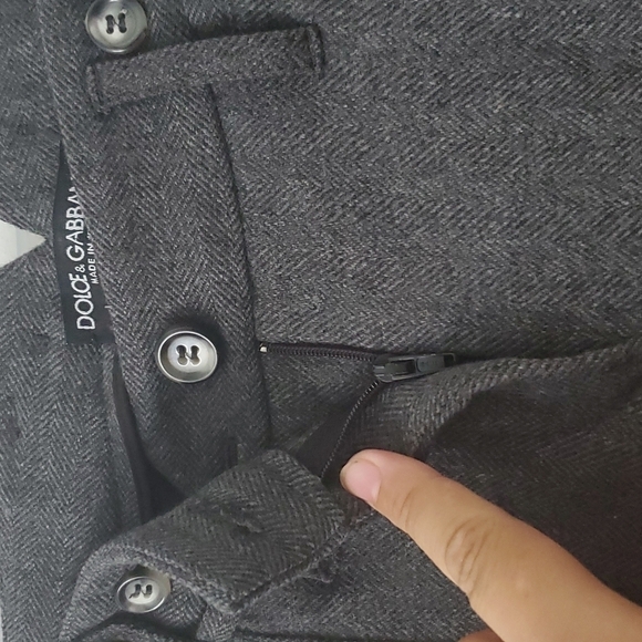 Dolce & Gabbana Flare Wool Pantsuit Size 6 in dark Charcoal gray - Picture 5 of 11